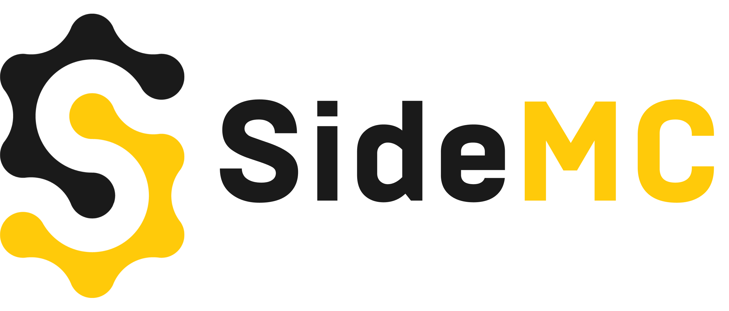 SideMC — тёмный логотип